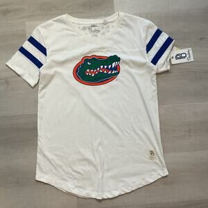 Press Box Royce Apparel Womens Florida Gators Cotton T White Small NWT